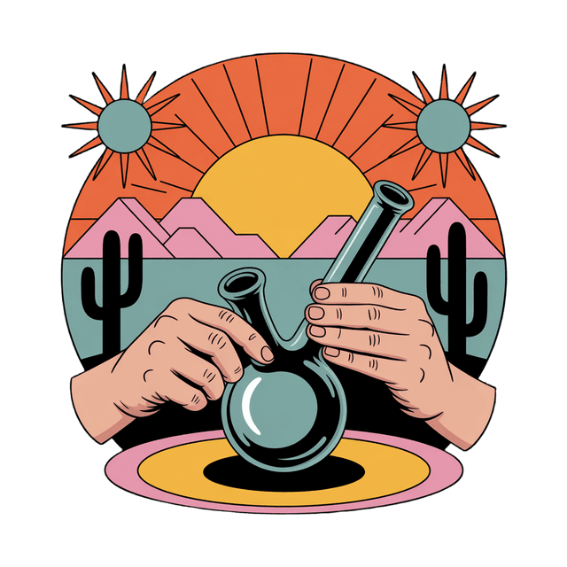 Glass pipes illustration