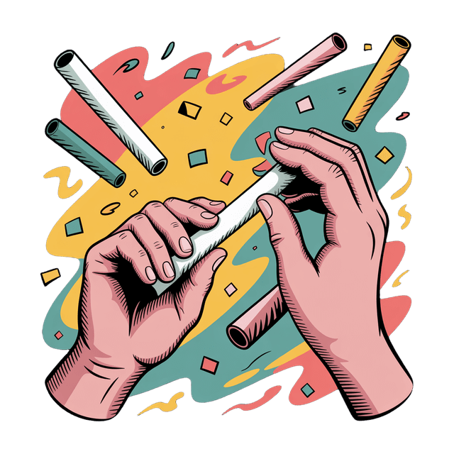 Rolling papers illustration